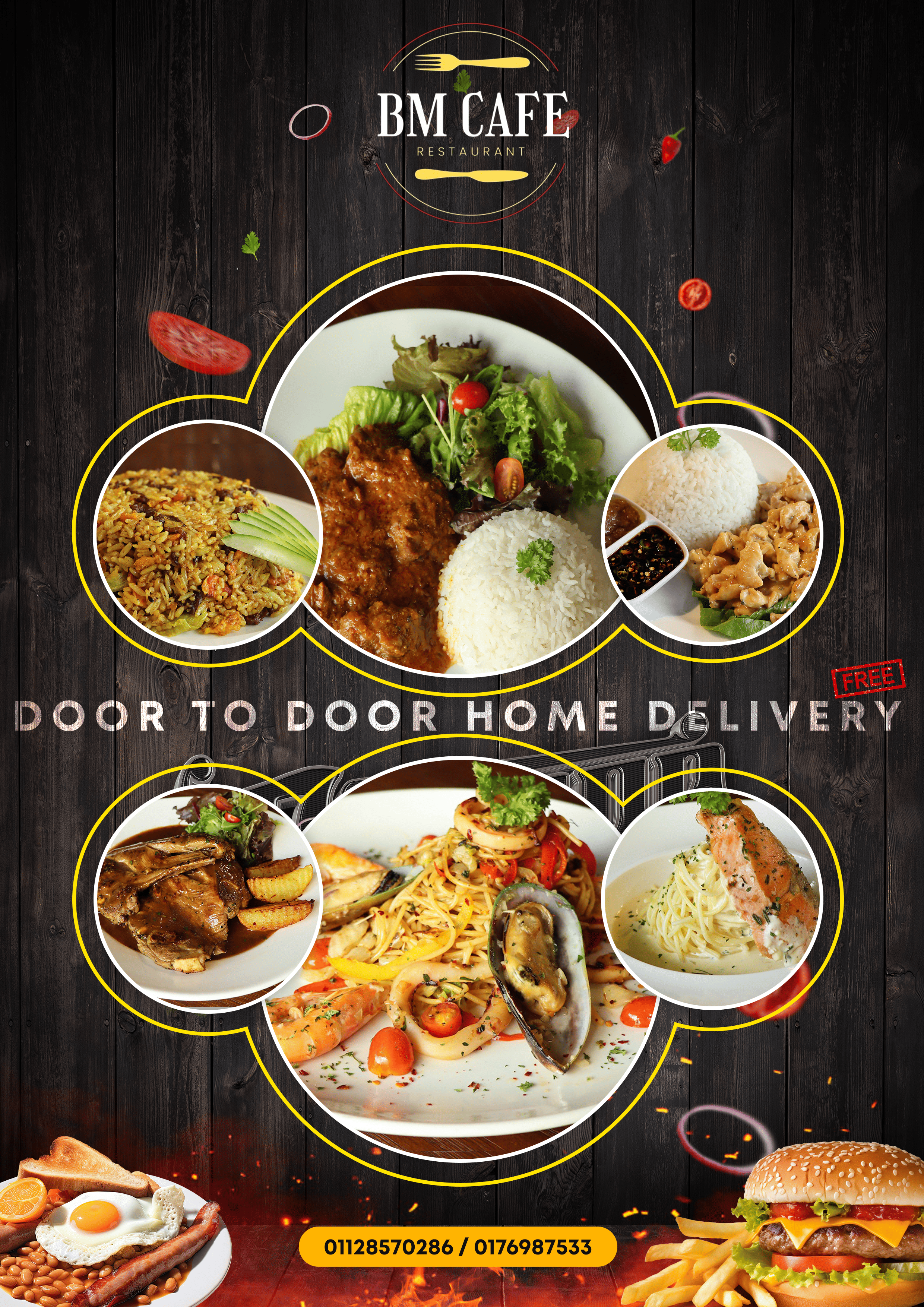 Restaurant menu and F&B promotional design